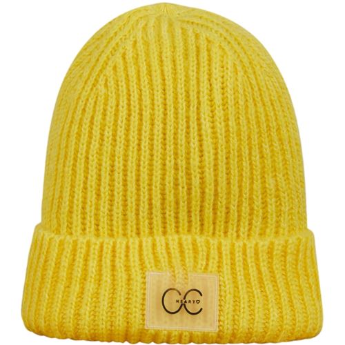 Accessoarer - CC Heart bella solid beanie – Sunny yellow